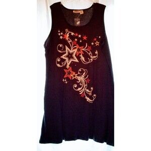 Sundress Stars and Sequins Navy XXL NEW